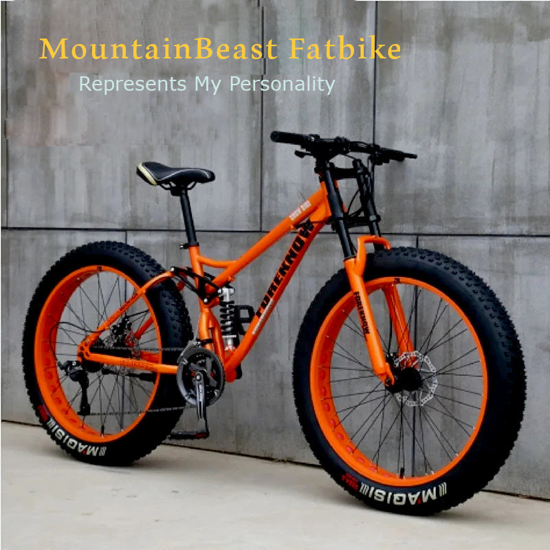 Fatbike 26" 4.0-Carbon Steel Cross Country Bike - Sport Amateur