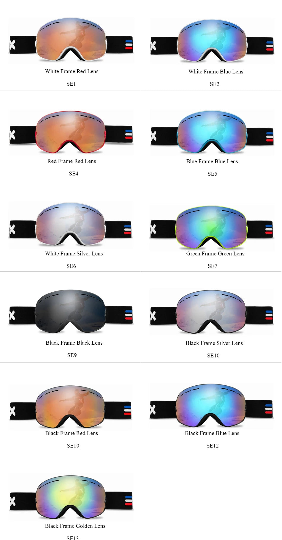 Anti-Fog Ski Goggles - Sport Amateur