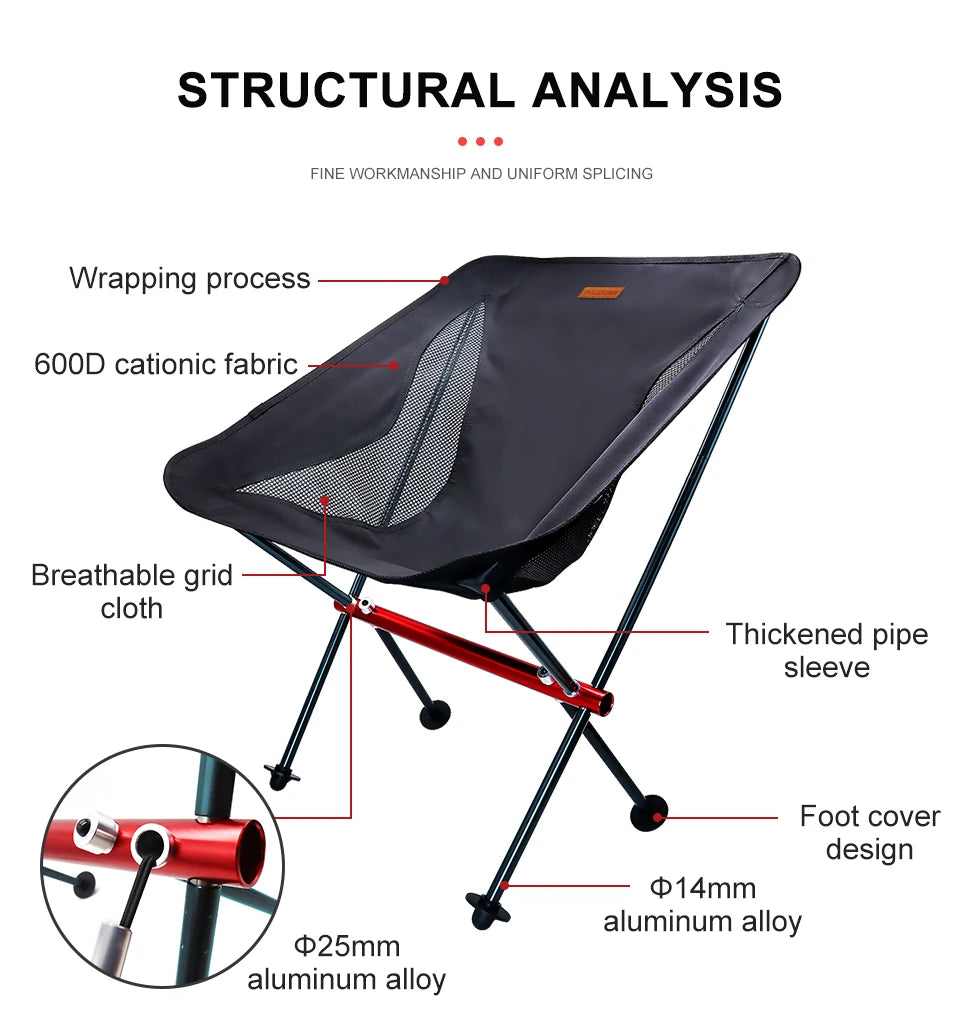 Lightweight Foldable Camping Chairs - Sport Amateur