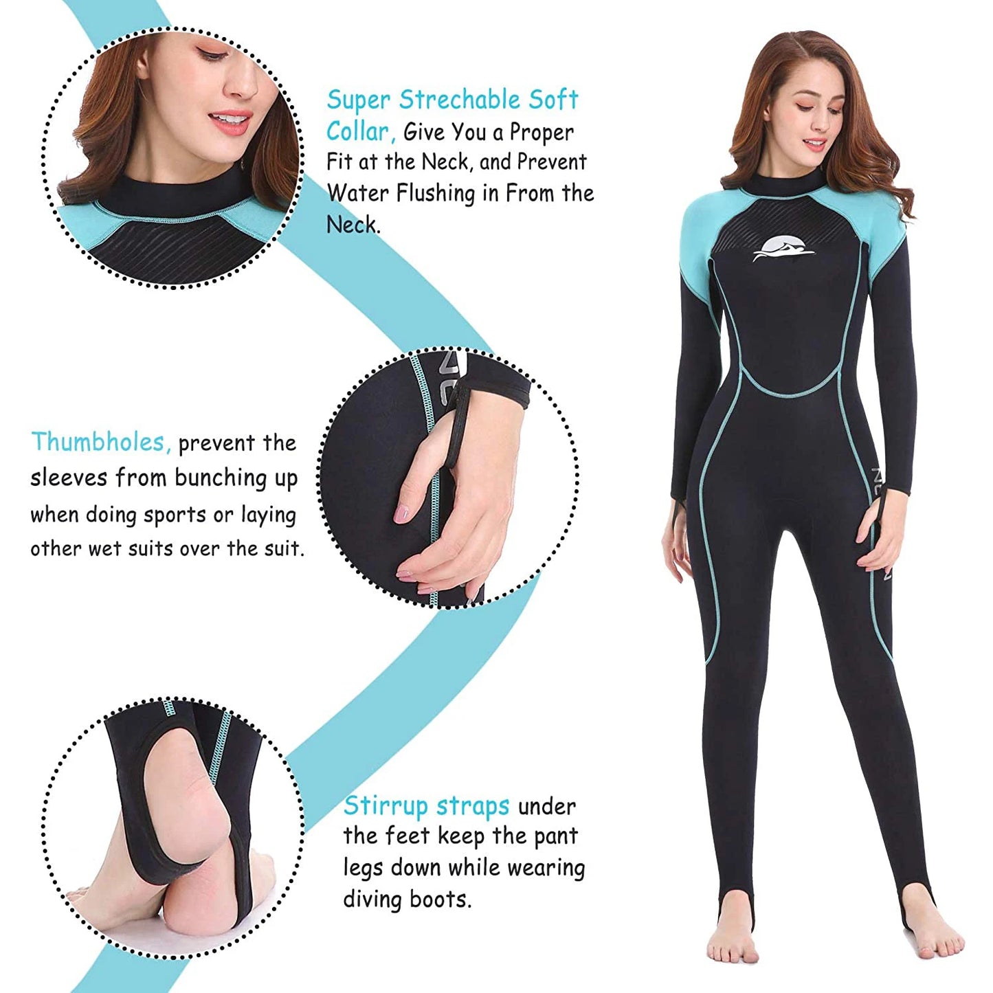 Women's Neoprene wetsuit - Sport Amateur