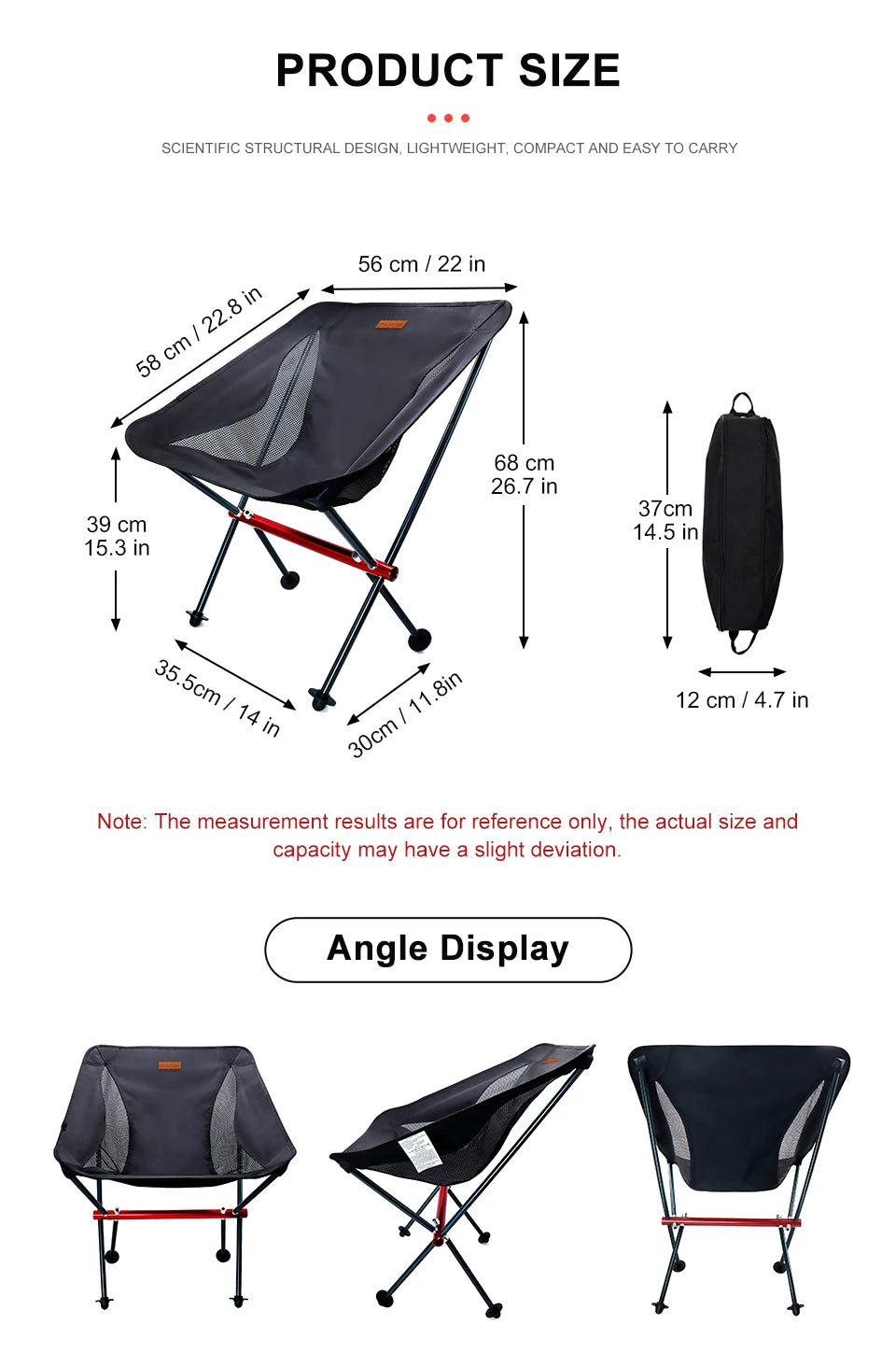 Lightweight Foldable Camping Chairs - Sport Amateur