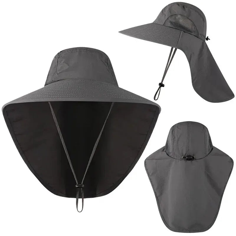 Cap for hiking fishing outdoor hat with flap - Sport Amateur