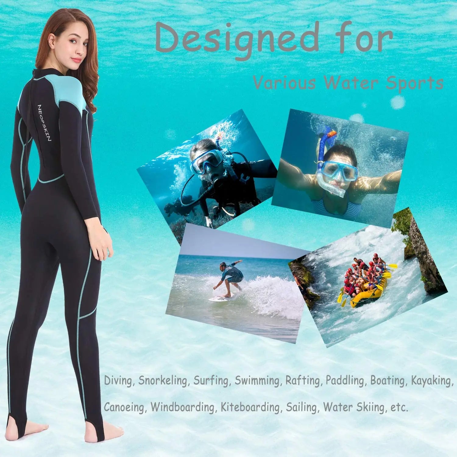 Women's Neoprene wetsuit - Sport Amateur